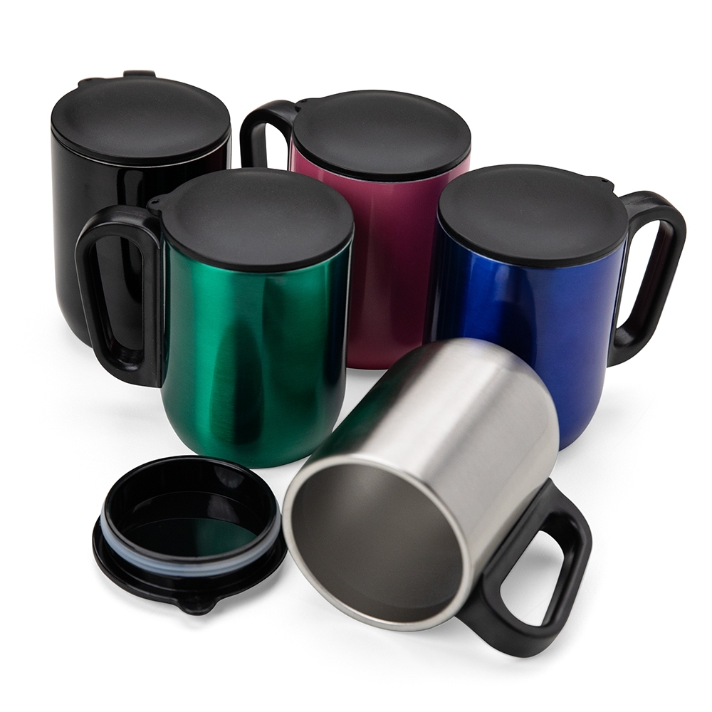 Caneca Inox Parede Dupla 230ml